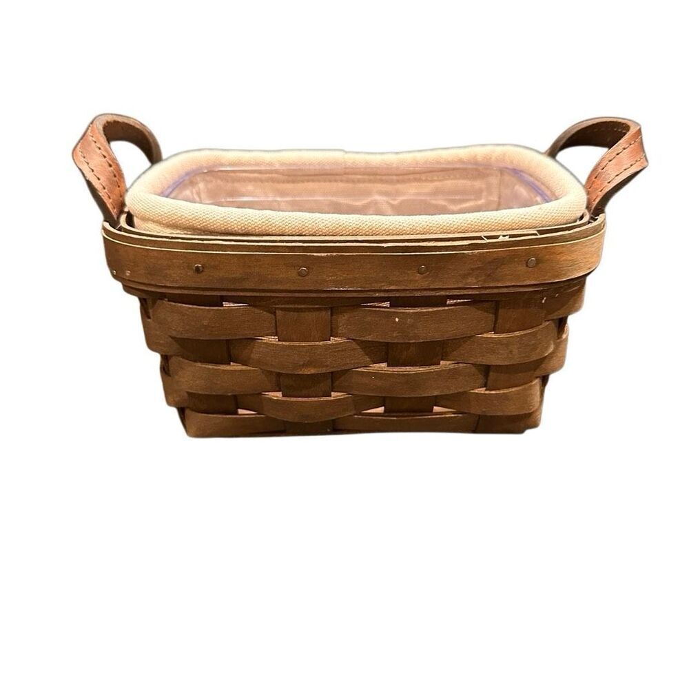 Longaberger Tea Basket with Liner and Protector